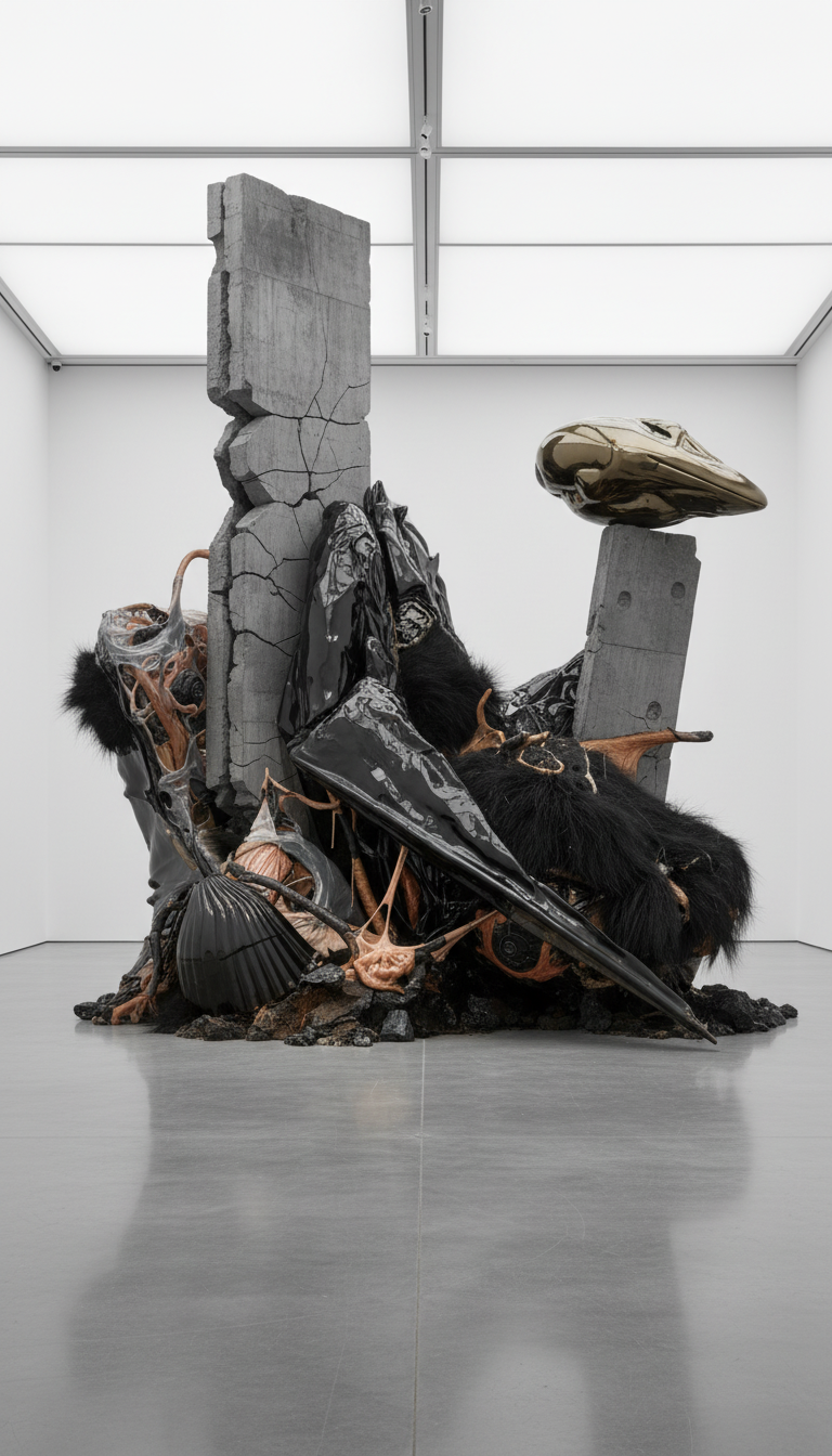 Firefly_ monumental contemporary sculptural installation occupying an entire white cube galle 457195 (1)