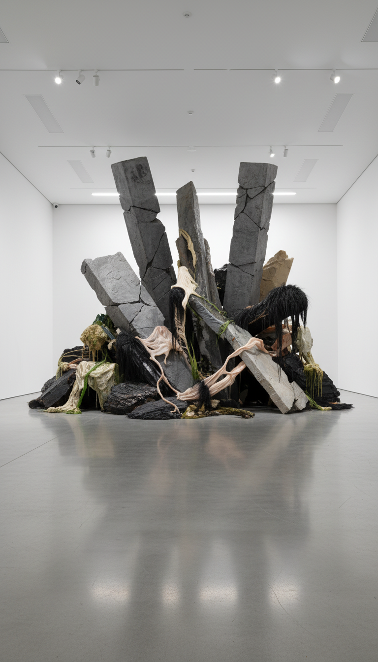 Firefly_ monumental contemporary sculptural installation occupying an entire white cube galle 752115