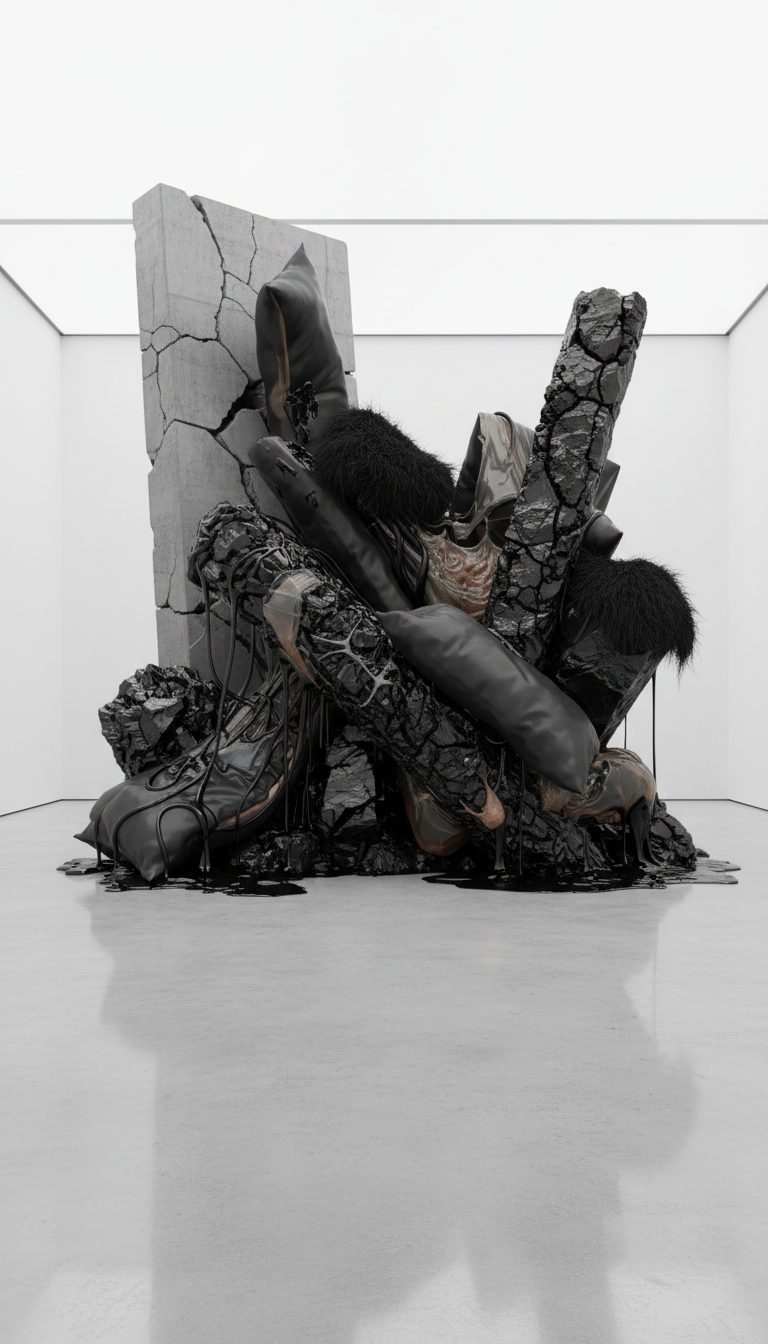 Firefly_ monumental contemporary sculptural installation occupying an entire white cube galle 868962