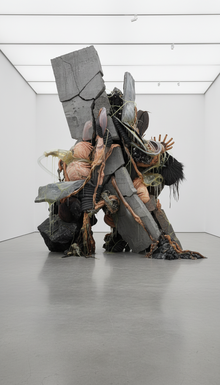 Firefly_ monumental contemporary sculptural installation occupying an entire white cube galle 984327