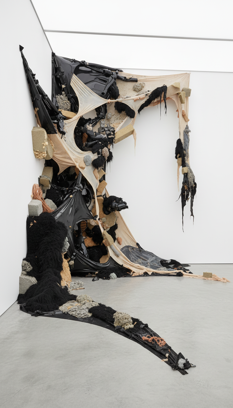 Firefly_A monumental site-specific sculptural installation spreading across the walls and flo 682515